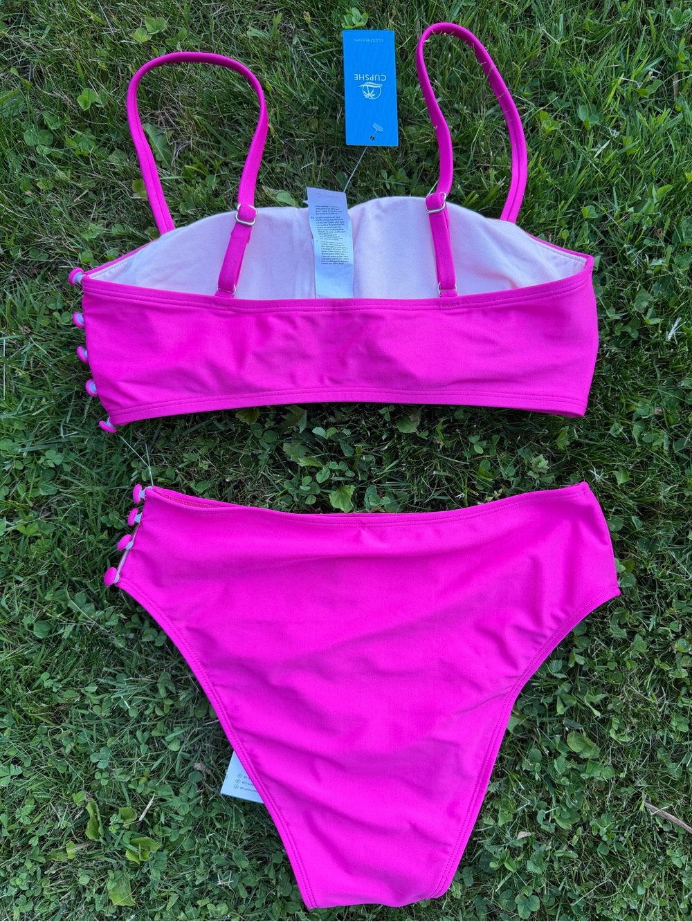 CUPSHE - NWT - brand new CUPSHE pink bikini. - Picture 2 of 4